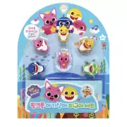 Pinkfong Baby Shark Family Figure Set 6 Figures Korean Toy