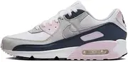 [Nike] Air Max 90 Men's Shoes (DM0029-106, White/Pink Foam/Armory Navy/Wolf Grey)