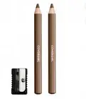 Covergirl Waterproof Eye Brow Fill Define Pencil + Sharpener, Soft Brown, 2 Pack
