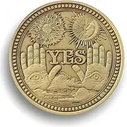 Yes No Challenge Coin Decision Maker - Bronze