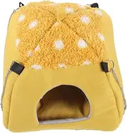 FONDOTIN Small Hamster House Chinchilla Bed Hamster Hideout Decorative Pet Shop Accessory
