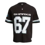 Cronulla Sharks NRL COTTON-ON Mens Oversized Grid Iron T-Shirt by Sporting House