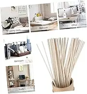 100pcs Natural Rattan Sticks for Essential Oil Diffusers Aroma Diffuser Reeds Lightweight and Porous Replacement Sticks for Home Fragrance Use