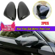 Carbon Fiber Style Rear View Side Mirror Trim Cover For Honda Accord 2018-2022 (for: Honda)