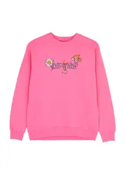 Off-white Kids Funny Flowers Printed Cotton Sweatshirt (12-14 Years) - Pink - 12YR (12 Years) 12YR (12 years)