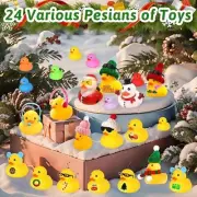 Rubber Duck Advent Calendar Christmas Countdown For Kids 24 Days Ducks Toy Gift
