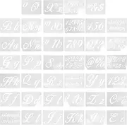 HOODANCOS 40Pcs Reusable Letter Stencils Kit Hollow Alphabet Templates for Painting Crafts Home Decor DIY Projects Walls More for Calligraphy Art