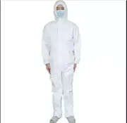 Reusable Protective Suit Coverall Hazmat Suit Anti-Spit Liquid Splash Protection