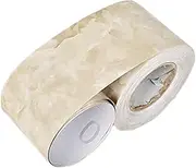 JUNART Marble Effect Repair Tape(10cm×1000cm), Self-Adhesive Waterproof Glosssy PVC Wallpaper Roll for Kitchen, Tables, Baseboards, Windows, and Floors with Plastic Scraper(White Jade)