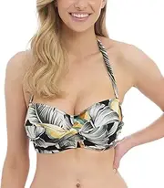 [FANTASIE] Women's Bamboo Grove Underwire Twist Bandeau Bikini Top