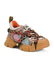 New in Box Gucci Multy colors womens flashtrek DOR60 8266 Size EUR 34.5/ US 4.5