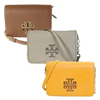 在飛比找momo購物網優惠-【TORY BURCH】雙T LOGO皮革手拿包