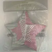 NWT Pottery Barn Polka Dots and Stars Wall Art - Set Of 3 ✨ Pink White Green