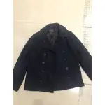 ZIP FIVE PEACOAT 深藍色 雙排扣外套