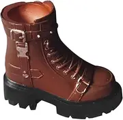 Generic 1/6 Scale Doll Footwear for 12in Action Figures, BJD Shoes for Collectors , Brown