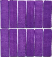 LOT 12 PURPLE TERRY HEADBAND STRETCHY STRONG ELASTIC HEAD BAND HAIR HOLDER