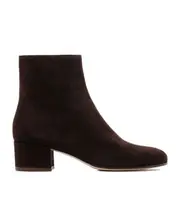 Zippered short boots 35,36,35.5 MOKA