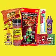 TikTok BigTex Alamo Chamoy Pickle Kit With Big Size 13 Oz Flaming Hot Powder
