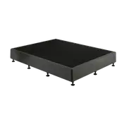 Palermo King Single Ensemble Bed Base Platinum Graphite Linen Fabric