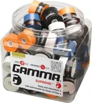 GAMMA Sports Supreme Overgrip for Tennis, Pickleball, Jar of 60, White