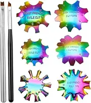 Practical Nail Art Tools Anti-rust Nail Templates for Diy Manicure French Design