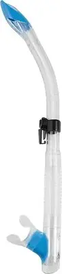 Cressi Adult Semi-Dry Snorkel for Scuba Diving, Snorkeling, and Freediving - Qui