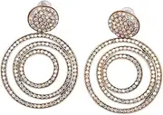 [Dsacxixai] Beaded Drop Earrings for Women Handmade Diamond Studded Drop Dangle Earrings for Women All Season