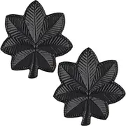 [MEDALS OF AMERICA EST. 1976] U.S. Army Rank Lieutenant Colonel Subdued Black Metal Rank Pair, Black, One Size