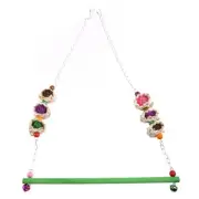 4Pcs Chicken Toys 2 Types Swing Toys Metal Vegetable Feeders Hanging for Coop