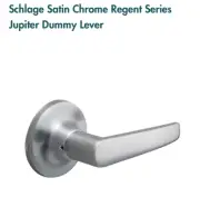 Schlage Jupiter Decorative Trim non-turning Dummy Lever Satin Chrome
