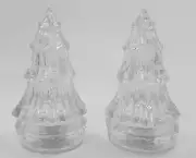 Vintage Lucite Christmas Tree Salt and Pepper Shakers