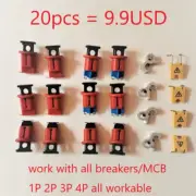 20Pcs/Lot POS PIS POW ABB MCB Lockout Push Button Lockdog, MCB Lock ,Toggle Lock