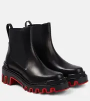 [Christian Louboutin] Christian Louboutin Marchacroche Dune leather ankle boots AU 7 black