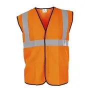 Large Class 2 Orange Vest with 2" Reflective Tape SAS Safety 692-1209