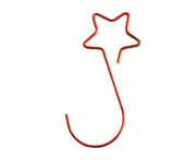 C159 200PCS Family Christmas Ornament Christmas Wreath Hook Star Metal Christmas Flower Hook Christmas Accessories