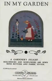 In My Garden Wall Hanging Pattern by Country Appliques CA-84