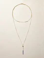 [Lucy Delius] Lucy Delius - The Lucky One 14-karat Gold, Sapphire And Diamond Necklace - Blue - One size One size Blue