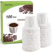 Coffee Paper Filters with Lid Disposable for Keurig Reusable Single Serve Filter