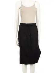 Black Side Slit Pencil Skirt