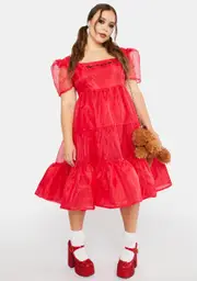 [Dolls Kill x Wizard of Oz] Plus Click Your Heels Midi Dress