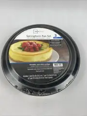 Springform Pan Set 3 Pieces 3 Pans: 8,9,10 Inch.Expandable Sides Removable Base