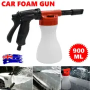 900ML Car Wash Foam Gun Water Soap Sprayer Hose Pipe Lance Pressure Cleaning New