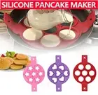 Silicone Mould Pancake Maker Omelette Mold Non Stick Cooking Egg Rings Flip Pan