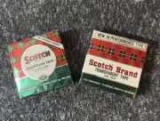 Vintage 3M Scotch Tape No. 600 & Cellophane Tape – New Sealed” Set Of 2