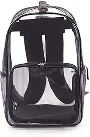 Dog Carrier Backpack,Breathable Dogs Outdoor Travel Bag Transparent PVC Cat Carrier Tote Waterproof Puppy Hiking Backpacks