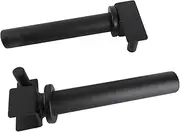 Weight Plate Holder Attachment Black Locking Design Weight Plate Storage Rack Attachment for Power Rack