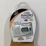 M-Zone R-363 10 Band Radio w Alarm Clock, Digital Display & Built-in Speaker New