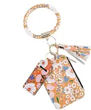 [Generic] Floral Credit Card Wallet, Credit Card Holder Slim Wallet, Credit Card Holder Slim Wallet, Cute Small Card Wallet, Stylish Multipurpose Key Pouch for Coin, Keys, Cards