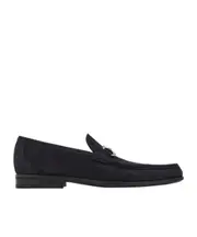 Gancini-buckle loafers 11,9.5,6,7,8,9,7.5,8.5,10 navy blue