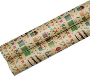 Wrapping Paper Kraft Paper 27.5in DIY Handmade Birthday Christmas Valentine's Day Gift Wrapping Book Cover Paper Gift (Color : E)